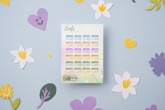 Uitgaven Tracker Planner Stickers – Lente Collectie 2026 | Pastel Budget