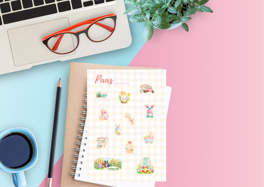 Paas Planner Stickers – Paas Kabouters & Lente Decoratie | Matte Vinyl | A5 & A6 Stickersheet