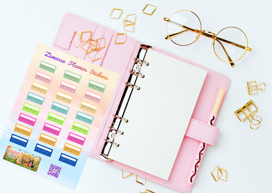 Zomerse Emotie Tracker Planner Stickers | Mood Tracker Stickers | A6 & A5 Vinyl Planner Stickers