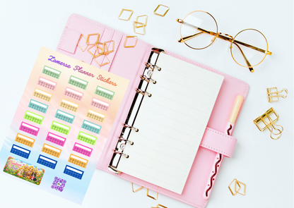 Zomerse Emotie Tracker Planner Stickers | Mood Tracker Stickers | A6 & A5 Vinyl Planner Stickers