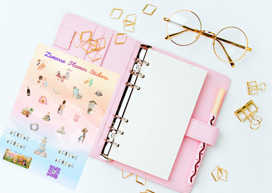 Strandvibes Planner Stickers | Zomer Planner Stickers | Strand Stickers | A6 & A5 Vinyl Sticker Sheet