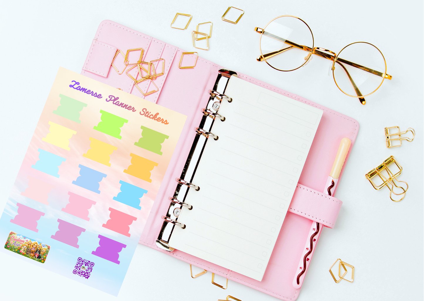 Pastel Planner Tabs Stickers | Planner Verdelers | Tab Stickers | A6 & A5 Vinyl Sticker Sheet
