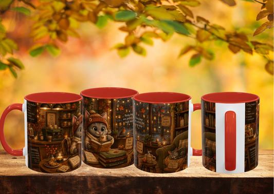 Shelby Cozy Lees Café Mok 330 ml | Keramische Koffie- en Theemok | Creatieve Aap Herfst Collectie 2026