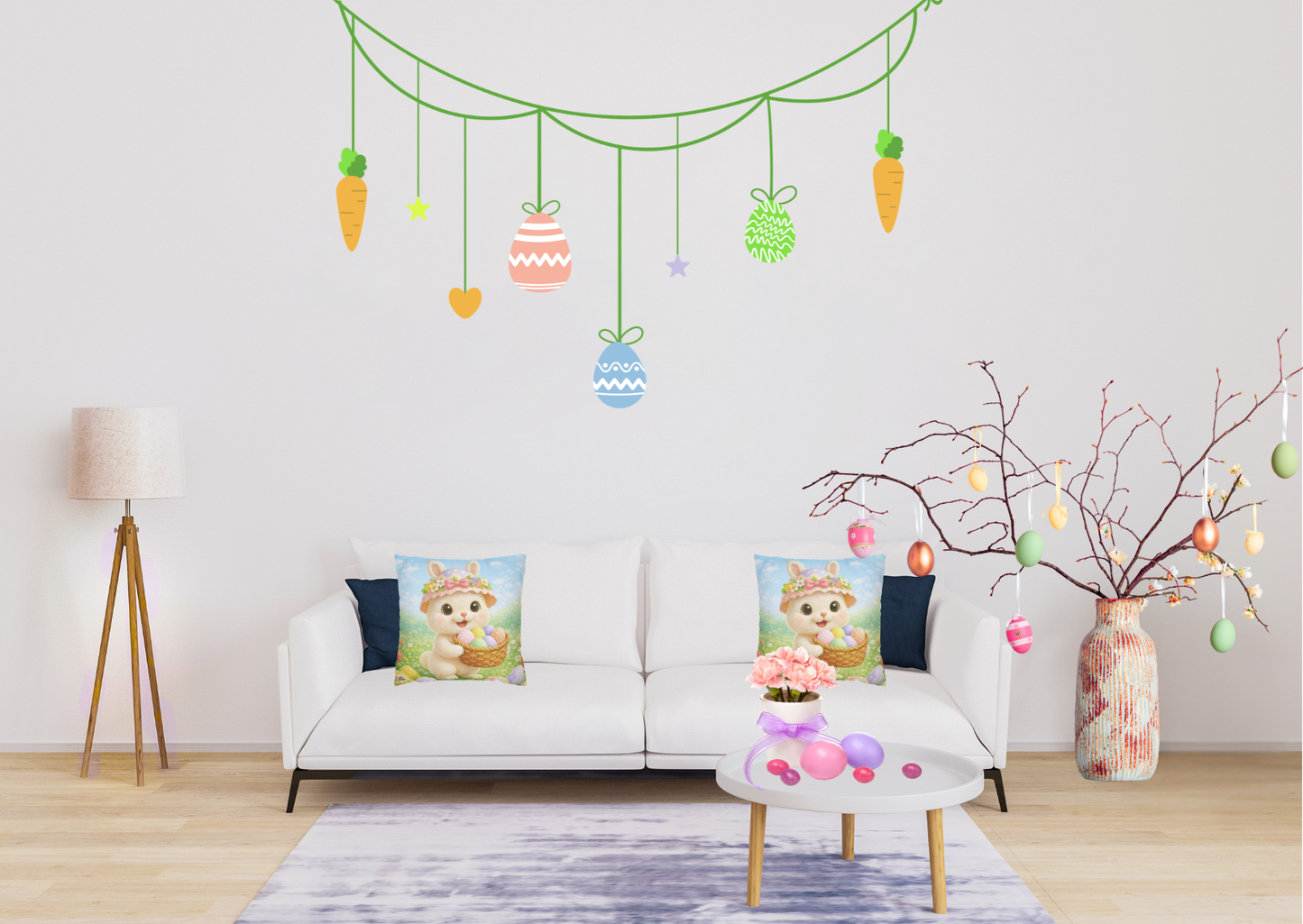 Maggie Paas Sierkussen Hoes – Eigen Creatieve Aap Design | Lente Decoratie | 35x35 of 40x40 cm