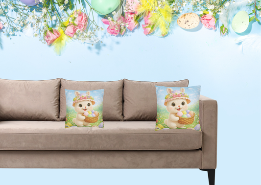 Maggie Paas Sierkussen Hoes – Eigen Creatieve Aap Design | Lente Decoratie | 35x35 of 40x40 cm