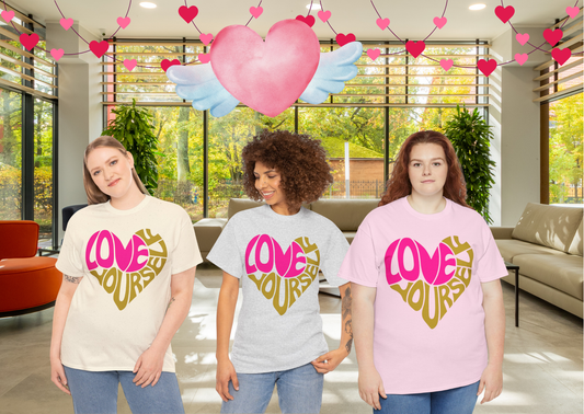 💗 Love Yourself Shirt – Valentijn Collectie 2026 (Adult)