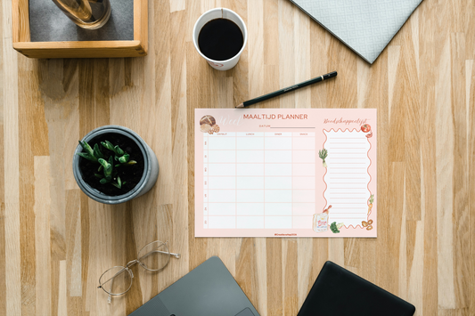 Week Maaltijd Planner PDF – Overzichtelijk Weekmenu & Boodschappenlijst | Printable Planner