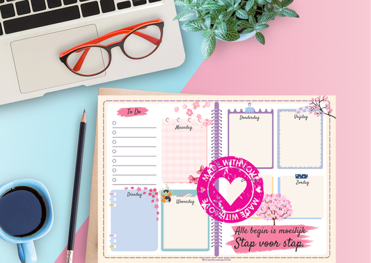 Weekplanner PDF – Lente Editie | Overzichtelijke Weekplanning & To-Do | Printable