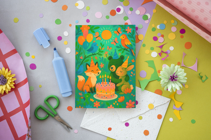 Verjaardagskaart Dierenfeest – Lente 2026