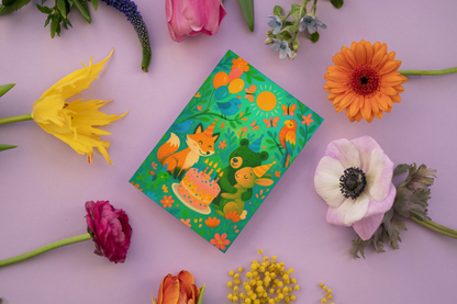 Verjaardagskaart Dierenfeest – Lente 2026