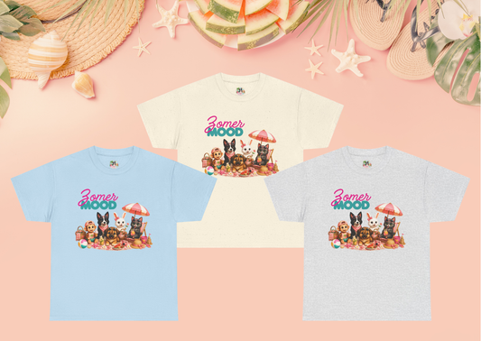 Zomer Mood T-Shirt Volwassenen – Creatieve Aap Karakters Shirt | Kawaii Zomer Shirt