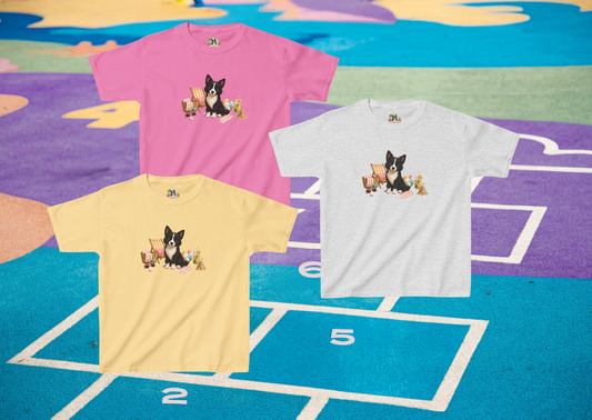 Nikita Zomer Kinder T-Shirt – Schattig Hond Shirt voor Kinderen | Creatieve Aap