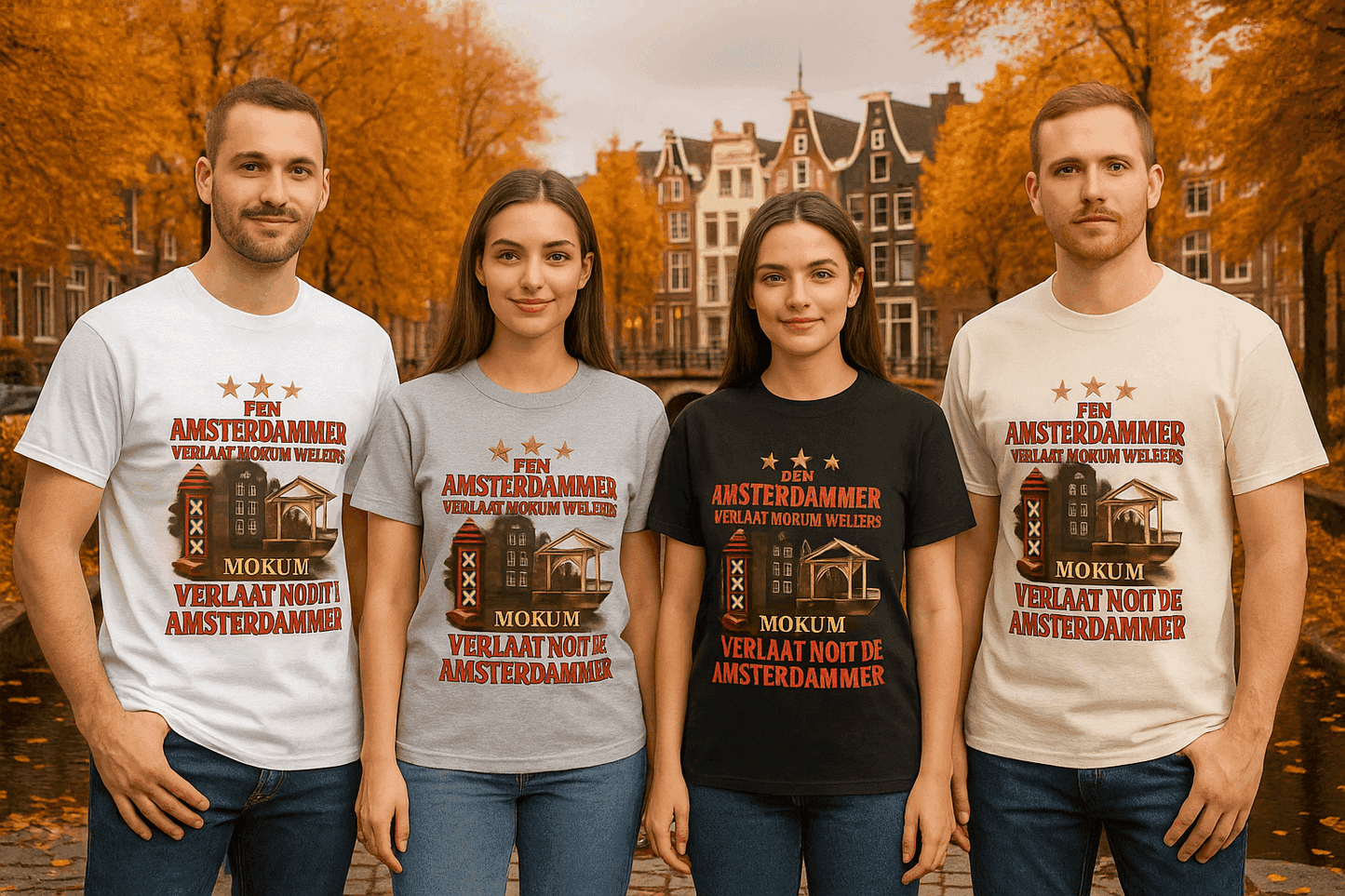 Amsterdammer Bundle – Shirt + Tote Bag - Creatieve Aap