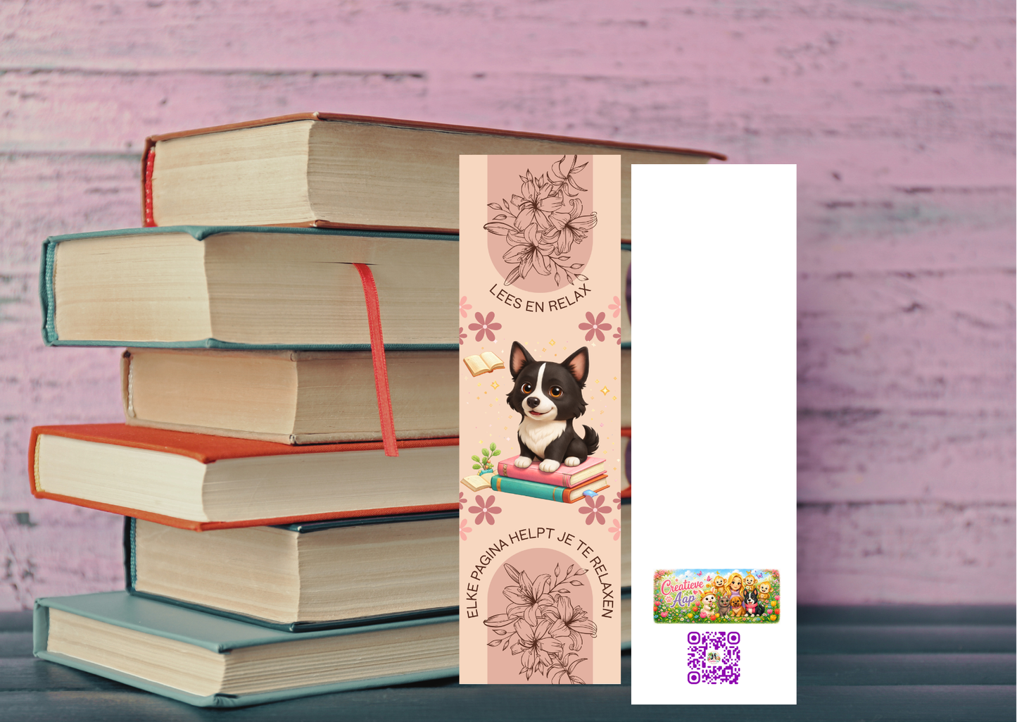 Nikita Boekenlegger – Lees & Relax – Handgemaakt – 5,5 x 15 cm