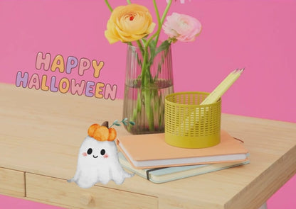 Halloween Wenskaart – Een Boo-tiful Halloween | Creatieve Aap – Gevouwen A6