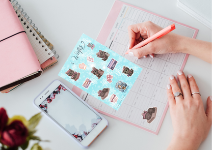 ❄️ Winter Planner Stickers – Shelby Collectie