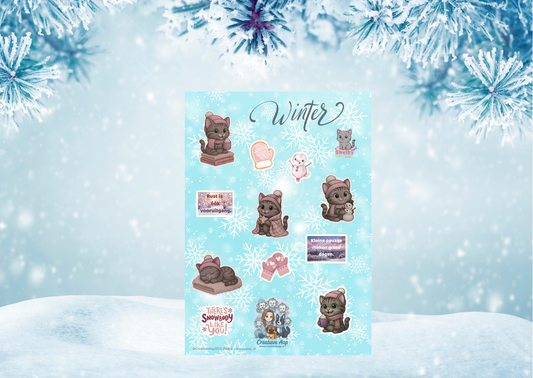 ❄️ Winter Planner Stickers – Shelby Collectie